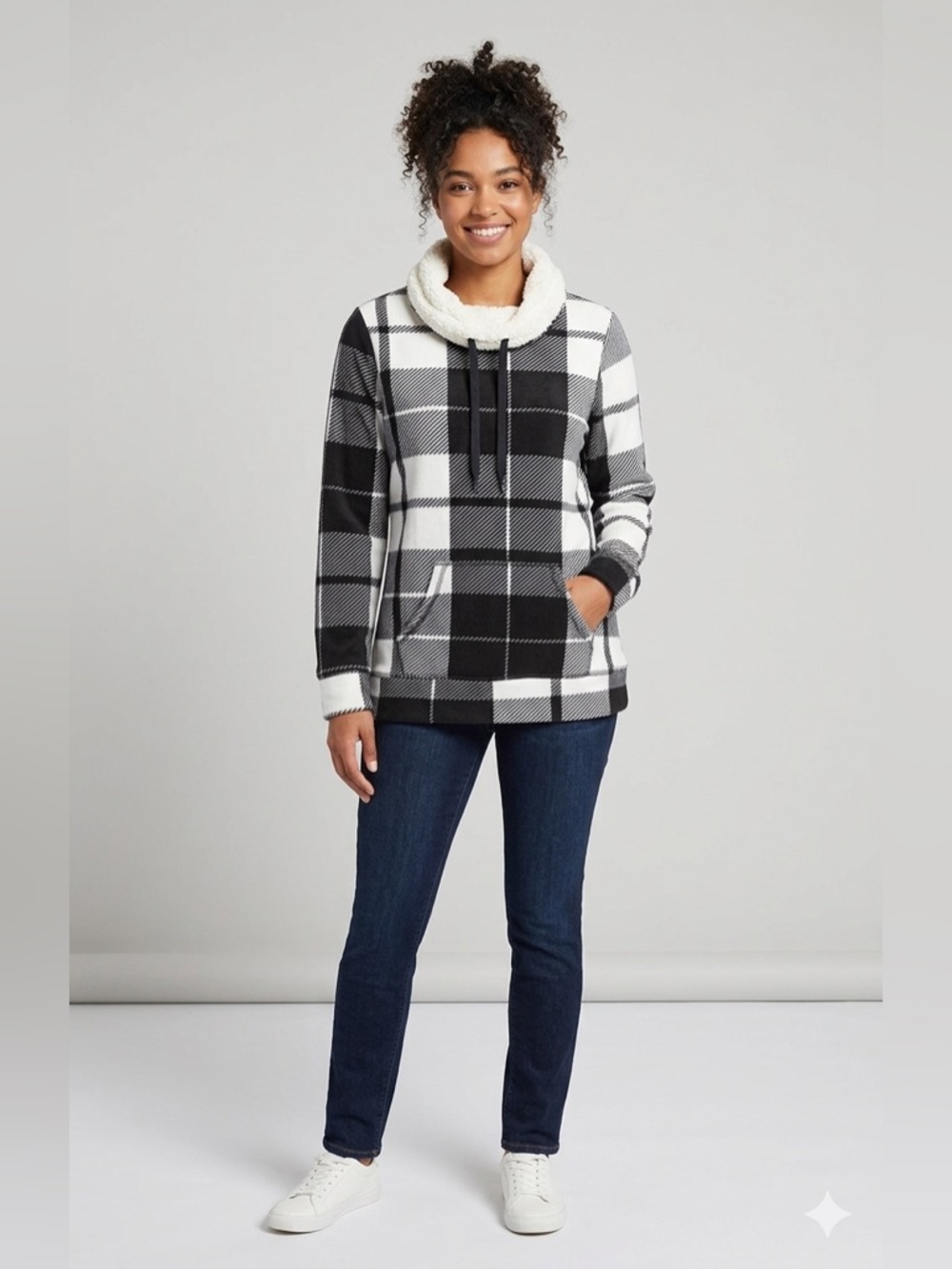 St. John’s Bay Active Plaid Pullover – Women's Small